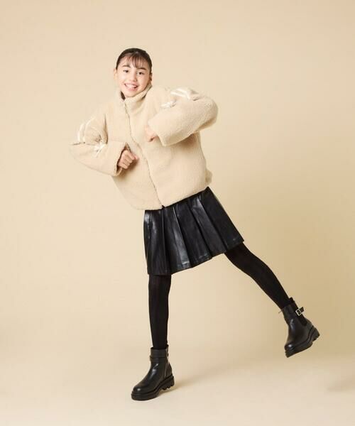 a.v.v / アー・ヴェ・ヴェ その他アウター | 【お家で洗える/ラインリボンがカワイイ/今から冬まで長く着られる】[120-160]ラインスリーブボアブルゾン | 詳細19