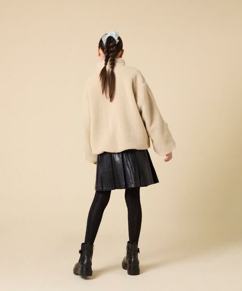 a.v.v / アー・ヴェ・ヴェ その他アウター | 【お家で洗える/ラインリボンがカワイイ/今から冬まで長く着られる】[120-160]ラインスリーブボアブルゾン | 詳細22