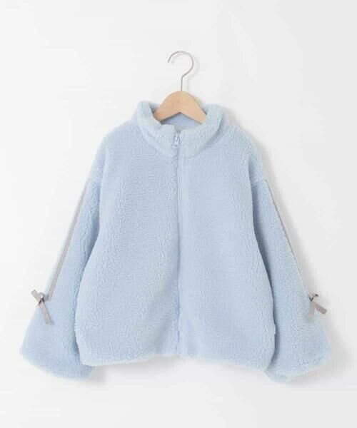 a.v.v / アー・ヴェ・ヴェ その他アウター | 【お家で洗える/ラインリボンがカワイイ/今から冬まで長く着られる】[120-160]ラインスリーブボアブルゾン | 詳細24