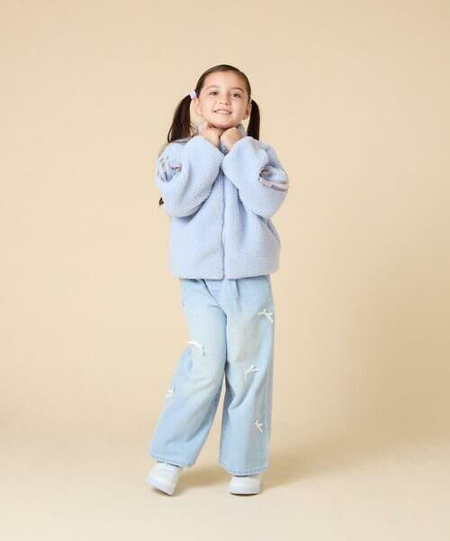 a.v.v / アー・ヴェ・ヴェ その他アウター | 【お家で洗える/ラインリボンがカワイイ/今から冬まで長く着られる】[120-160]ラインスリーブボアブルゾン | 詳細6