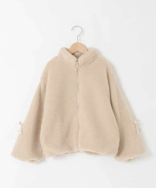 a.v.v / アー・ヴェ・ヴェ その他アウター | 【お家で洗える/ラインリボンがカワイイ/今から冬まで長く着られる】[120-160]ラインスリーブボアブルゾン | 詳細30