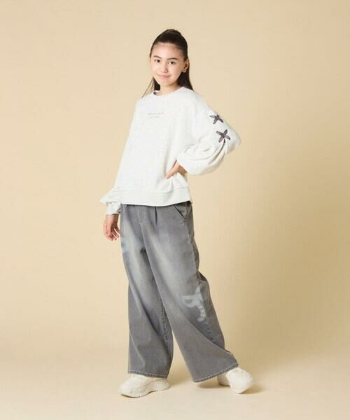 a.v.v / アー・ヴェ・ヴェ カットソー | [120-160]【人気NO.1トップス！/袖レースアップ/プチロゴ/通学にもオススメ】レースアップスリーブトレーナー | 詳細26