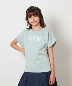 a.v.v / アー・ヴェ・ヴェ カットソー | [100-130]オーロラスパンコールロゴTシャツ
