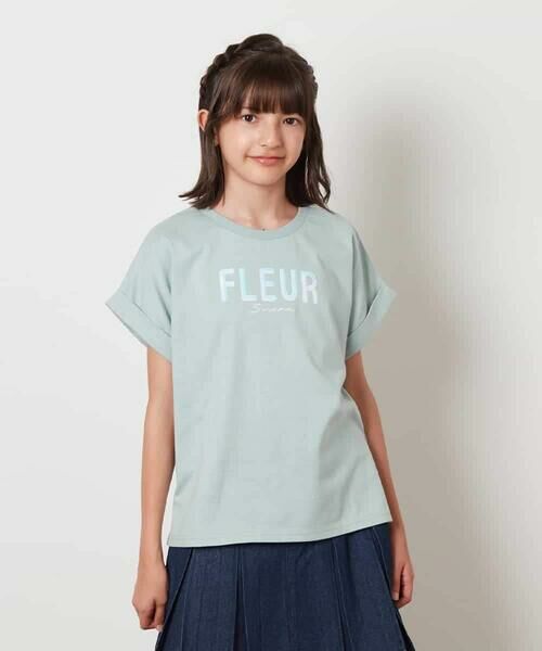 a.v.v / アー・ヴェ・ヴェ カットソー | [100-130]オーロラスパンコールロゴTシャツ | 詳細2