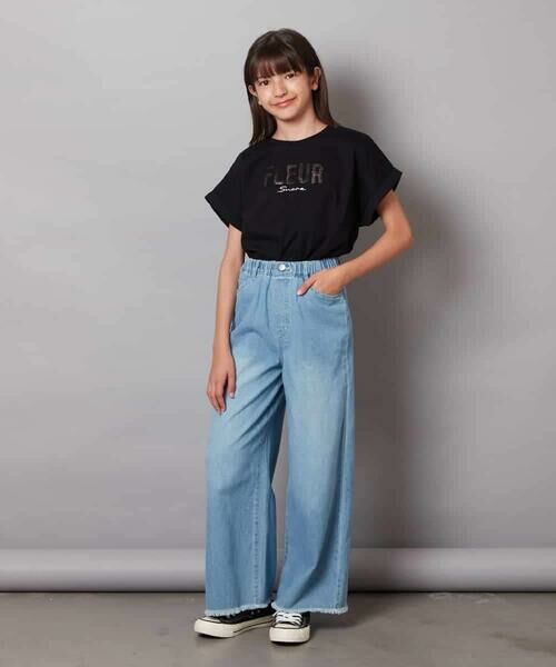 a.v.v / アー・ヴェ・ヴェ カットソー | [100-130]オーロラスパンコールロゴTシャツ | 詳細24