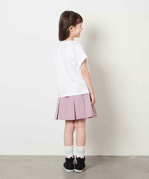 a.v.v / アー・ヴェ・ヴェ カットソー | 【毛玉になりにくい/安心の綿100％/イージーケア】[140-150]オーロラスパンコールロゴTシャツ | 詳細19