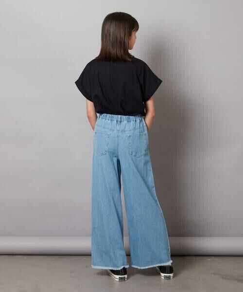 a.v.v / アー・ヴェ・ヴェ カットソー | 【毛玉になりにくい/安心の綿100％/イージーケア】[140-150]オーロラスパンコールロゴTシャツ | 詳細28