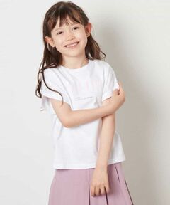 a.v.v / アー・ヴェ・ヴェ カットソー | [160]オーロラスパンコールロゴTシャツ