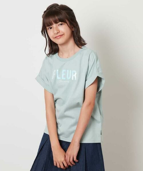 a.v.v / アー・ヴェ・ヴェ カットソー | [160]オーロラスパンコールロゴTシャツ | 詳細2