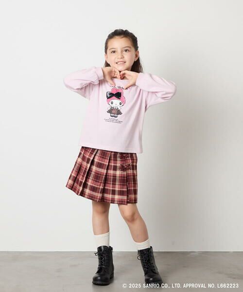 a.v.v / アー・ヴェ・ヴェ カットソー | 【数量限定】[100-140]［マイメロディ／クロミ］スパンコールロンT | 詳細11