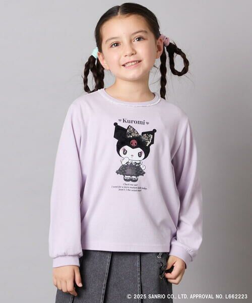 a.v.v / アー・ヴェ・ヴェ カットソー | 【数量限定】[100-140]［マイメロディ／クロミ］スパンコールロンT | 詳細15