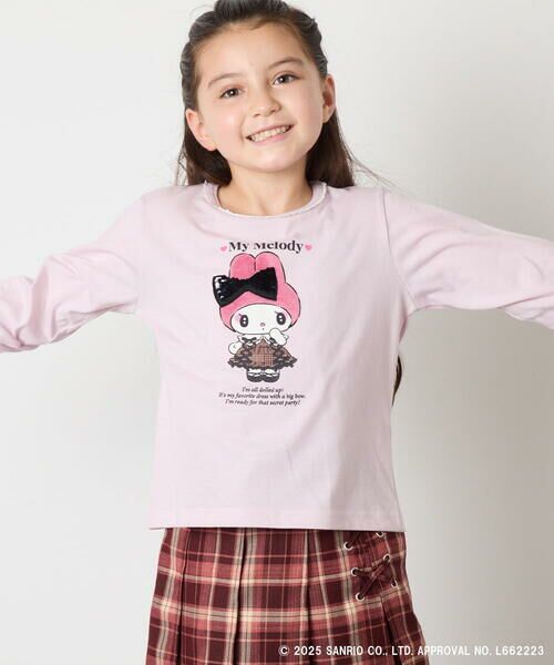 a.v.v / アー・ヴェ・ヴェ カットソー | 【数量限定】[100-140]［マイメロディ／クロミ］スパンコールロンT | 詳細2