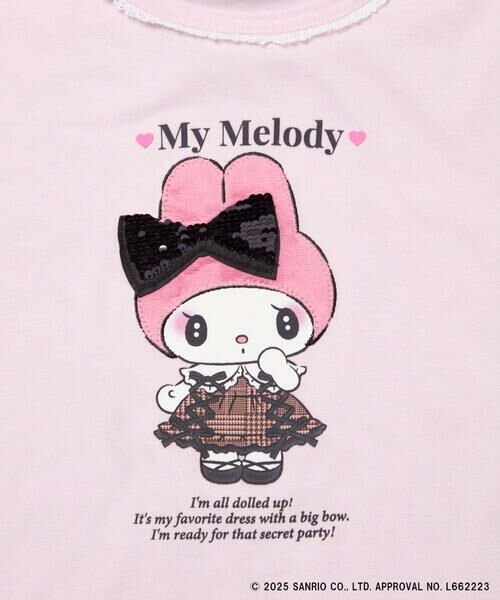 a.v.v / アー・ヴェ・ヴェ カットソー | 【数量限定】[100-140]［マイメロディ／クロミ］スパンコールロンT | 詳細26