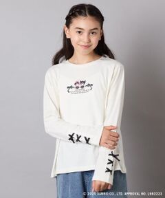 a.v.v / アー・ヴェ・ヴェ カットソー | 【数量限定】[110-150]［マイメロディ／クロミ］]袖レースアップロンT