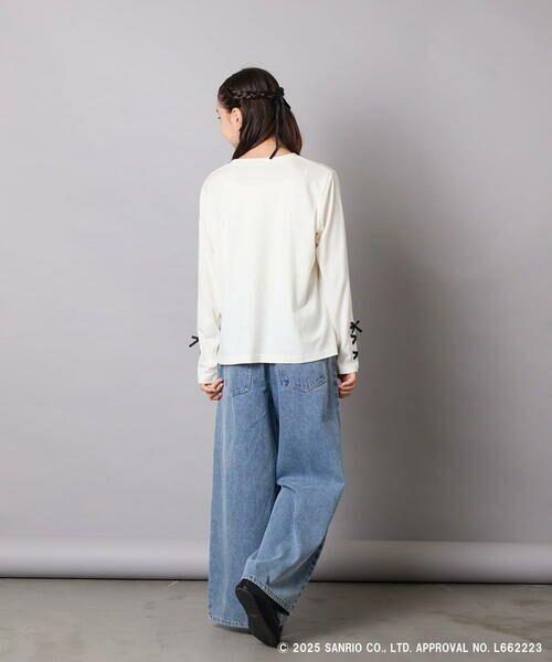 a.v.v / アー・ヴェ・ヴェ カットソー | 【数量限定】[110-150]［マイメロディ／クロミ］]袖レースアップロンT | 詳細10