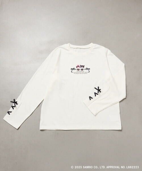 a.v.v / アー・ヴェ・ヴェ カットソー | 【数量限定】[110-150]［マイメロディ／クロミ］]袖レースアップロンT | 詳細16