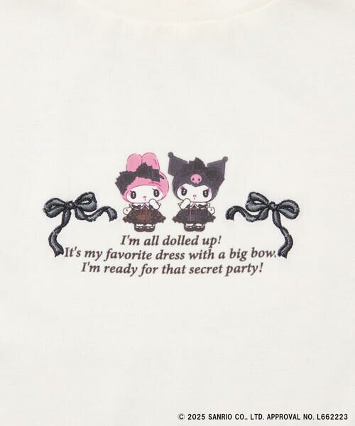 a.v.v / アー・ヴェ・ヴェ カットソー | 【数量限定】[110-150]［マイメロディ／クロミ］]袖レースアップロンT | 詳細17