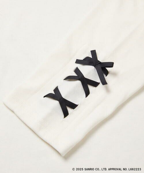 a.v.v / アー・ヴェ・ヴェ カットソー | 【数量限定】[110-150]［マイメロディ／クロミ］]袖レースアップロンT | 詳細18