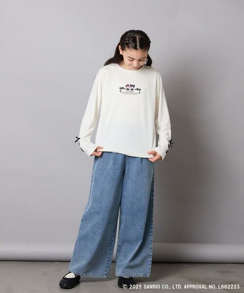 a.v.v / アー・ヴェ・ヴェ カットソー | 【数量限定】[110-150]［マイメロディ／クロミ］]袖レースアップロンT | 詳細6