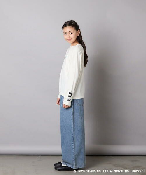 a.v.v / アー・ヴェ・ヴェ カットソー | 【数量限定】[110-150]［マイメロディ／クロミ］]袖レースアップロンT | 詳細9