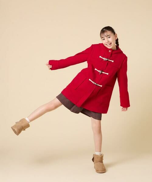 a.v.v / アー・ヴェ・ヴェ その他アウター | [100-160]【アウター人気NO.１】【選べる５色展開/お家で洗える】ライトフェイクウールダッフルコート | 詳細14