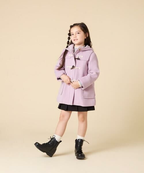 a.v.v / アー・ヴェ・ヴェ その他アウター | [100-160]【アウター人気NO.１】【選べる５色展開/お家で洗える】ライトフェイクウールダッフルコート | 詳細19