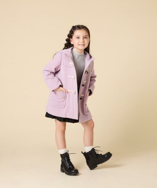 a.v.v / アー・ヴェ・ヴェ その他アウター | [100-160]【アウター人気NO.１】【選べる５色展開/お家で洗える】ライトフェイクウールダッフルコート | 詳細26