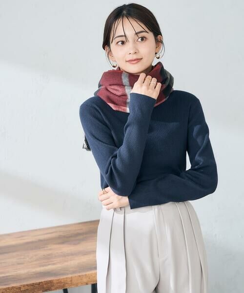 a.v.v / アー・ヴェ・ヴェ マフラー・ショール・スヌード・ストール | チェック柄シアバターストール | 詳細17