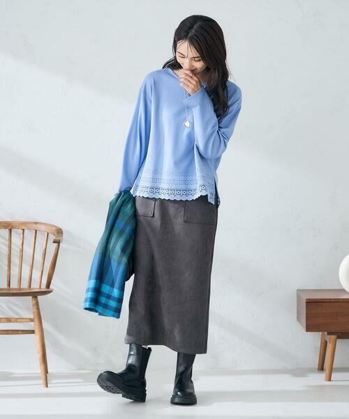 a.v.v / アー・ヴェ・ヴェ マフラー・ショール・スヌード・ストール | チェック柄シアバターストール | 詳細8