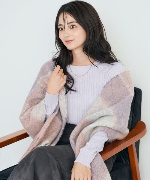 a.v.v / アー・ヴェ・ヴェ マフラー・ショール・スヌード・ストール | チェック柄ボリュームマフラー | 詳細13