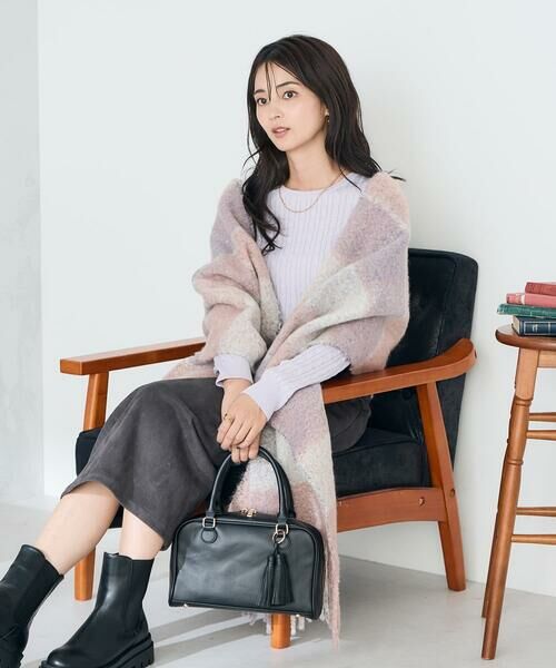 a.v.v / アー・ヴェ・ヴェ マフラー・ショール・スヌード・ストール | チェック柄ボリュームマフラー | 詳細15