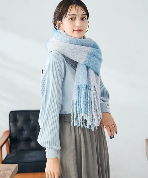 a.v.v / アー・ヴェ・ヴェ マフラー・ショール・スヌード・ストール | チェック柄ボリュームマフラー | 詳細18