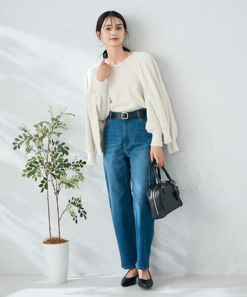 a.v.v / アー・ヴェ・ヴェ カーディガン・ボレロ | ヘアリーラメクルーネックカーディガン | 詳細18