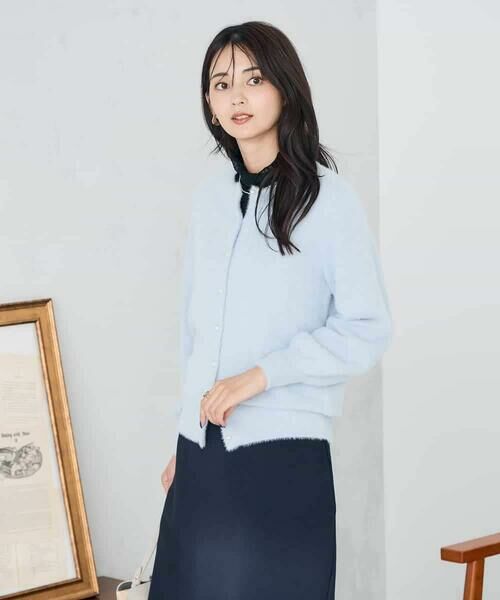 a.v.v / アー・ヴェ・ヴェ カーディガン・ボレロ | ヘアリーラメクルーネックカーディガン | 詳細2