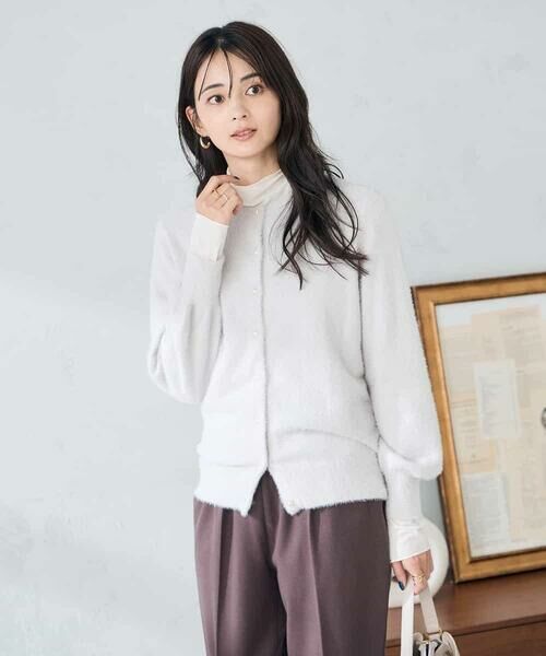 a.v.v / アー・ヴェ・ヴェ カーディガン・ボレロ | ヘアリーラメクルーネックカーディガン | 詳細23