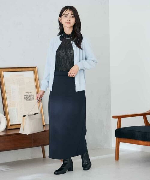 a.v.v / アー・ヴェ・ヴェ カーディガン・ボレロ | ヘアリーラメクルーネックカーディガン | 詳細5