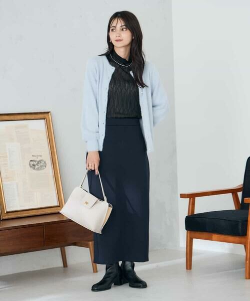 a.v.v / アー・ヴェ・ヴェ カーディガン・ボレロ | ヘアリーラメクルーネックカーディガン | 詳細6