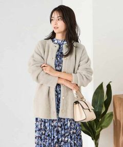 a.v.v / アー・ヴェ・ヴェ カーディガン・ボレロ | フェレットライクフェザーダブルフェイスカーディガン