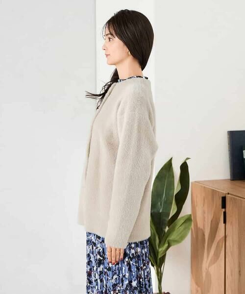 a.v.v / アー・ヴェ・ヴェ カーディガン・ボレロ | フェレットライクフェザーダブルフェイスカーディガン | 詳細16