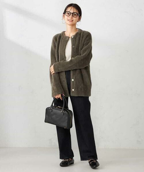 a.v.v / アー・ヴェ・ヴェ カーディガン・ボレロ | フェレットライクフェザーダブルフェイスカーディガン | 詳細7