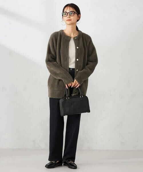 a.v.v / アー・ヴェ・ヴェ カーディガン・ボレロ | フェレットライクフェザーダブルフェイスカーディガン | 詳細8