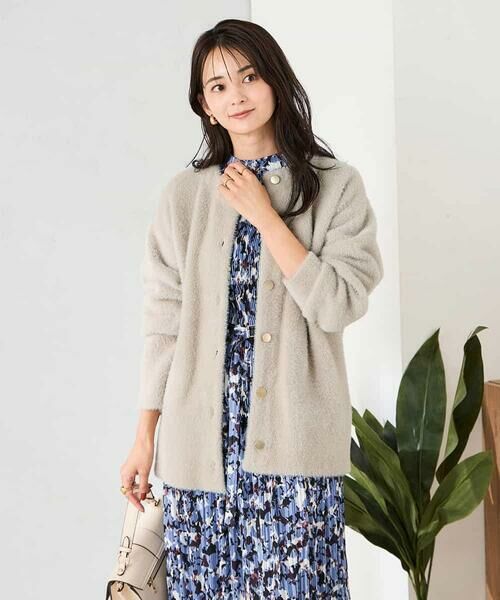 a.v.v / アー・ヴェ・ヴェ カーディガン・ボレロ | フェレットライクフェザーダブルフェイスカーディガン | 詳細9