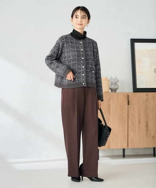 a.v.v / アー・ヴェ・ヴェ カーディガン・ボレロ | パールボタンツイードニットカーディガン | 詳細11