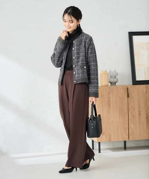 a.v.v / アー・ヴェ・ヴェ カーディガン・ボレロ | パールボタンツイードニットカーディガン | 詳細14