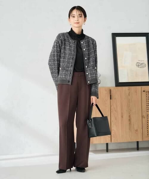 a.v.v / アー・ヴェ・ヴェ カーディガン・ボレロ | パールボタンツイードニットカーディガン | 詳細15