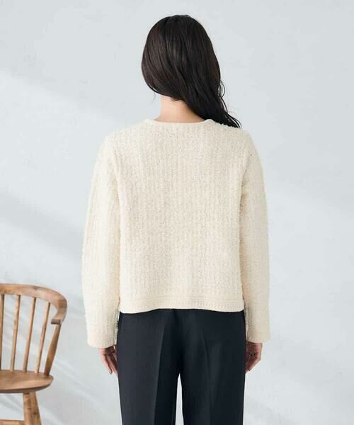 a.v.v / アー・ヴェ・ヴェ カーディガン・ボレロ | パールボタンツイードニットカーディガン | 詳細18