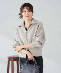 a.v.v / アー・ヴェ・ヴェ カーディガン・ボレロ | WZIP襟付きニットブルゾン