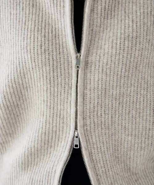 a.v.v / アー・ヴェ・ヴェ カーディガン・ボレロ | WZIP襟付きニットブルゾン | 詳細15