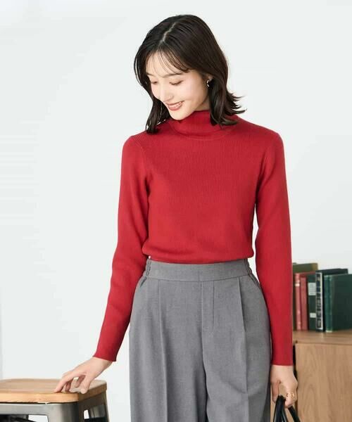 a.v.v / アー・ヴェ・ヴェ ニット・セーター | リブタートルニット(レッド)