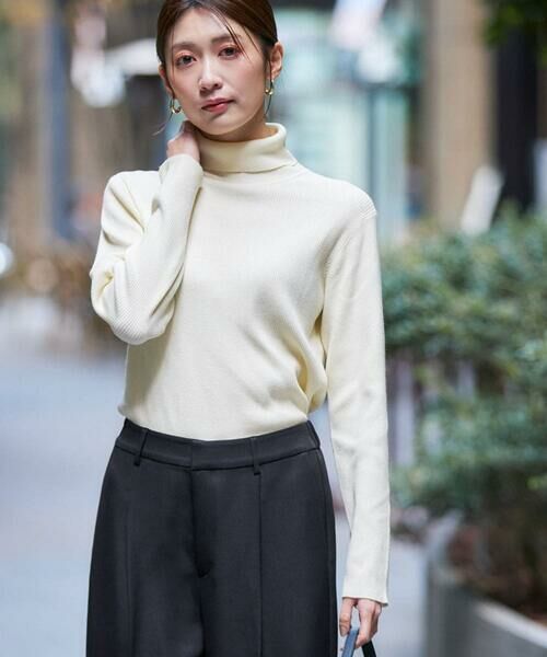 a.v.v / アー・ヴェ・ヴェ ニット・セーター | リブタートルニット(アイボリー)